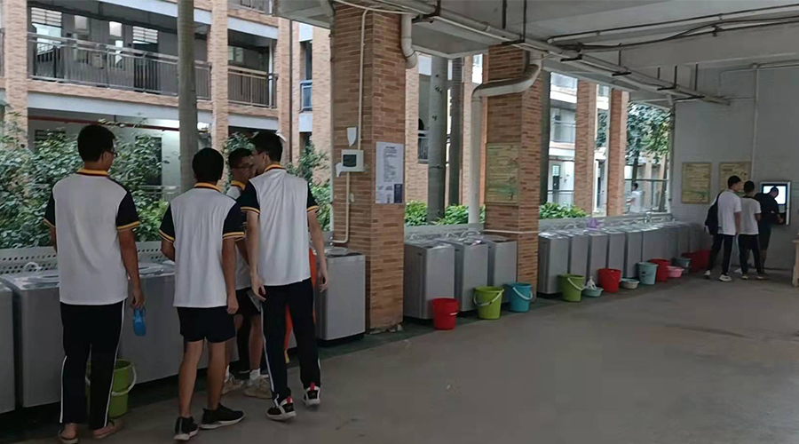 好評續(xù)單！江門一中學(xué)校持續(xù)追加共享洗衣機！