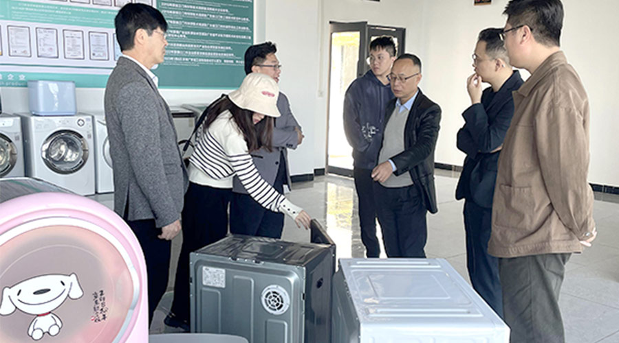 再續(xù)前緣！客戶遠(yuǎn)道而來到訪金環(huán)電器洽談滾筒干衣機(jī)合作