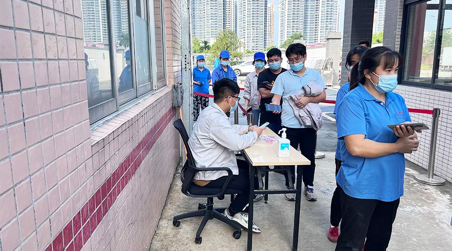 迅速防疫！金環(huán)電器積極配合醫(yī)護(hù)人員上門測(cè)核酸！