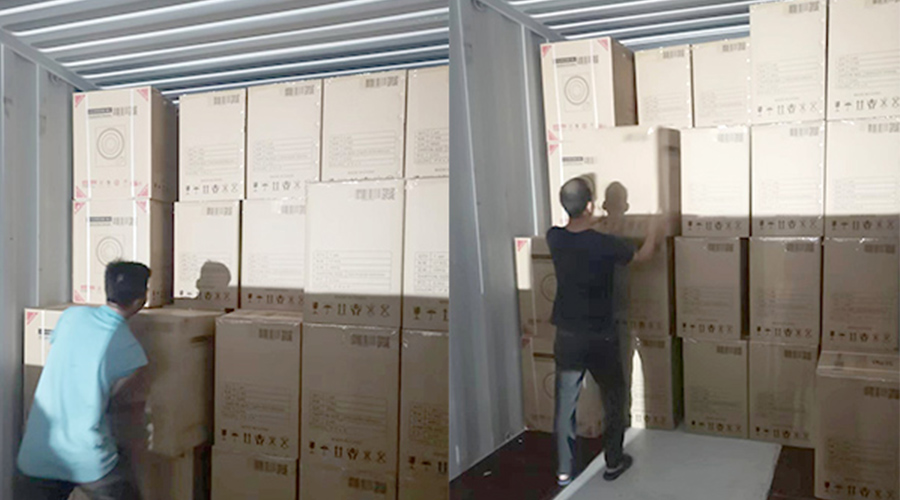 裝柜日常！日本客戶Sentern滾筒干衣機順利出貨