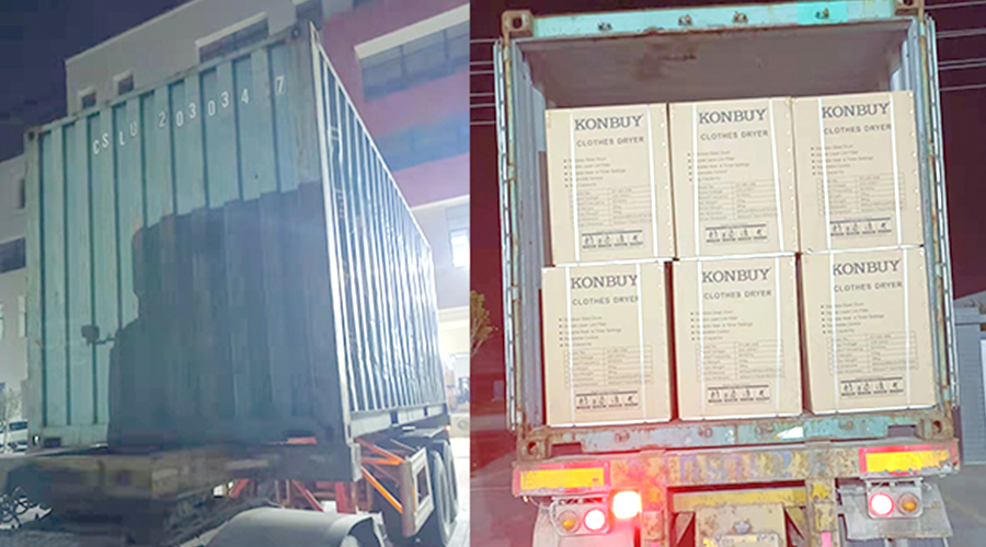 國(guó)內(nèi)外市場(chǎng)“兩開花”！康標(biāo)滾筒干衣機(jī)出貨到國(guó)外