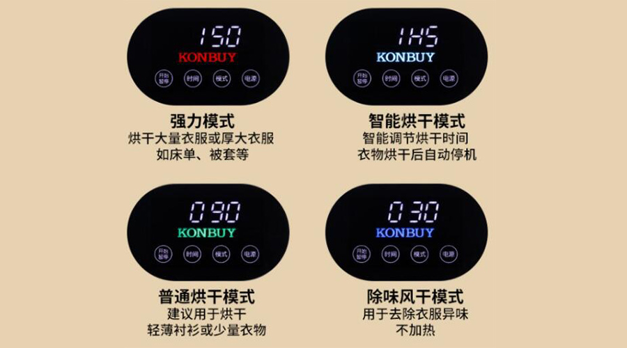 電腦式滾筒衣服烘干機如何設(shè)置烘衣時間