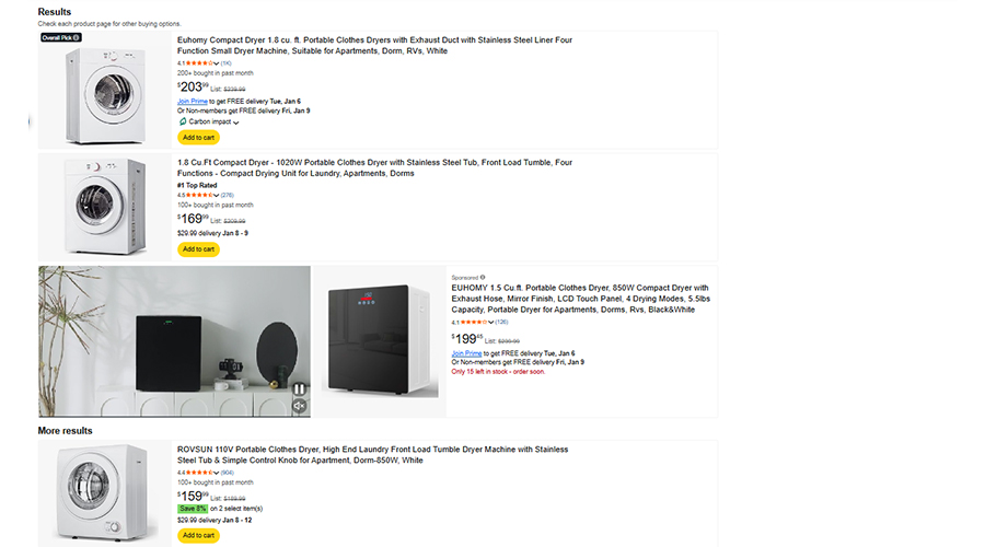 2025年亞馬遜干衣機(jī)選品趨勢(shì)分析