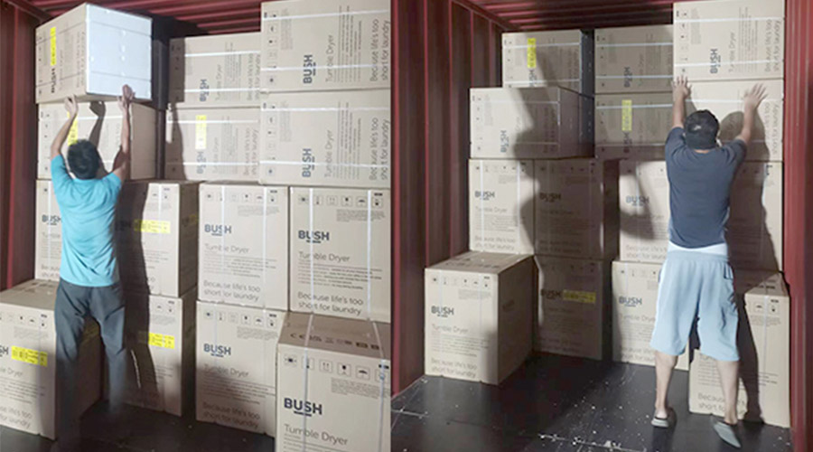 各司其職合力做好英國(guó)Argos客戶衣物烘干機(jī)出貨任務(wù)！