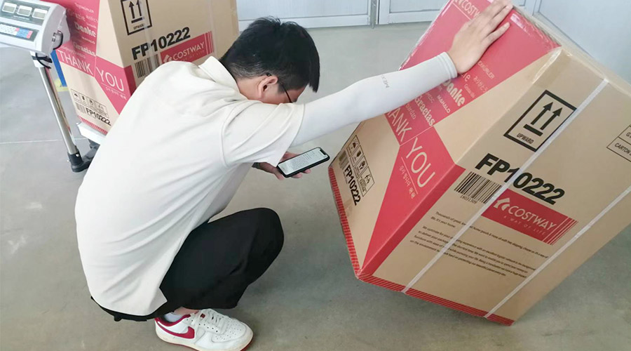 實況直擊！客戶北美COSTWAY開展衣物烘干機驗貨