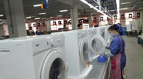 年底繁忙！金環(huán)電器全力保障英國(guó)Argos客戶滾筒干衣機(jī)生產(chǎn)